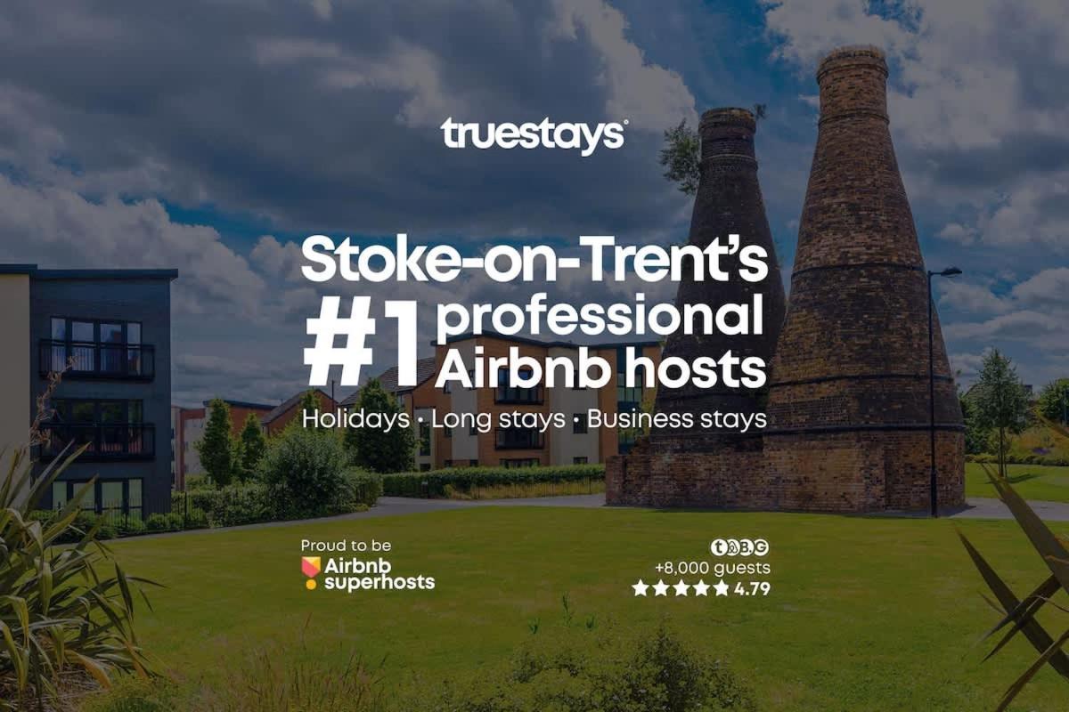 Ambassador House By Truestays - Luxury 4 Bedroom House In Stoke-On-Trent Etruria Kültér fotó
